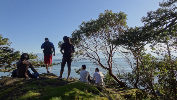 Overlooking the Ocean at East Sooke Park, Friends of Asia, March 7, 2015